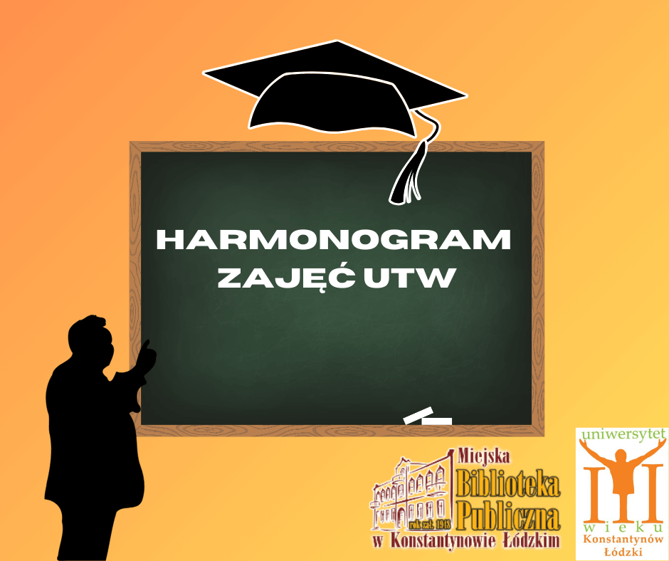 grafika informująca o zamieszczeniu harmonogramu wykładów UTW