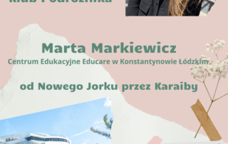 plakat informujący o Klubie Podróżnika