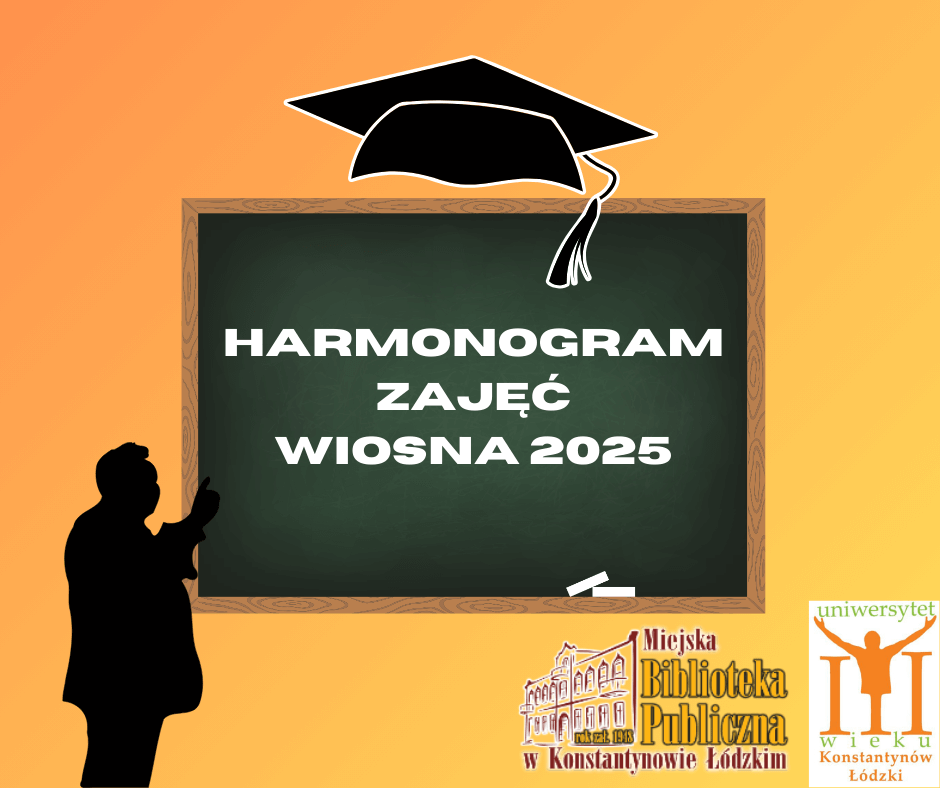 infografika harmonogram zajęć UTW