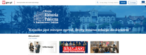 zdjęcie nowej strony internetowej biblioteki